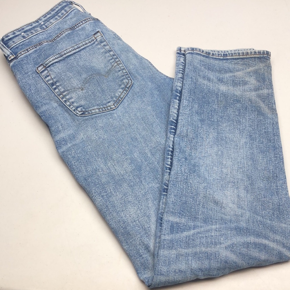 DISTRESS MENS VINTAGE AMERICAN EAGLE ATHLETIC FIT JEANS 30x32 😎 - Picture 3 of 13